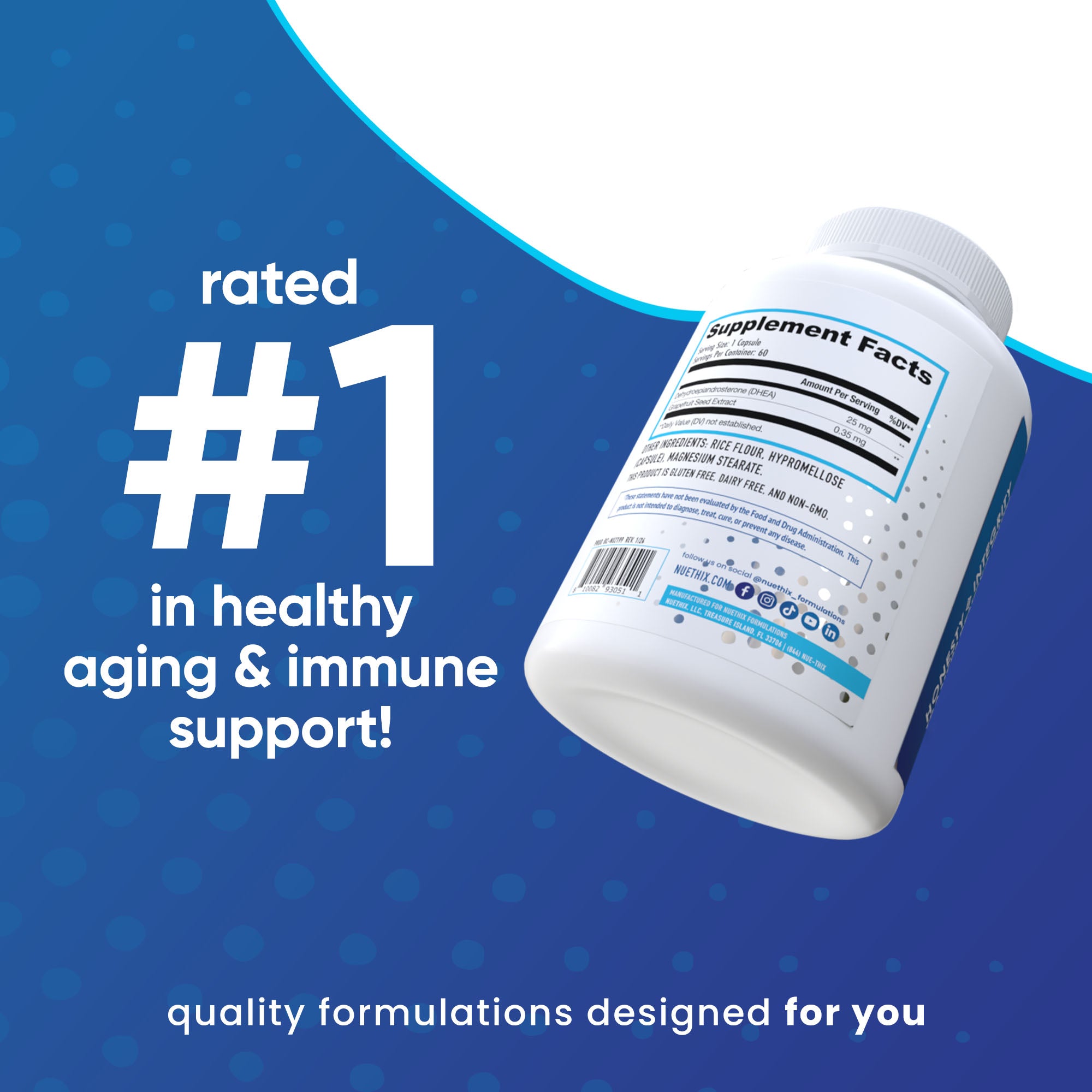 Prodhea DHEA Capsules – NuEthix Formulations
